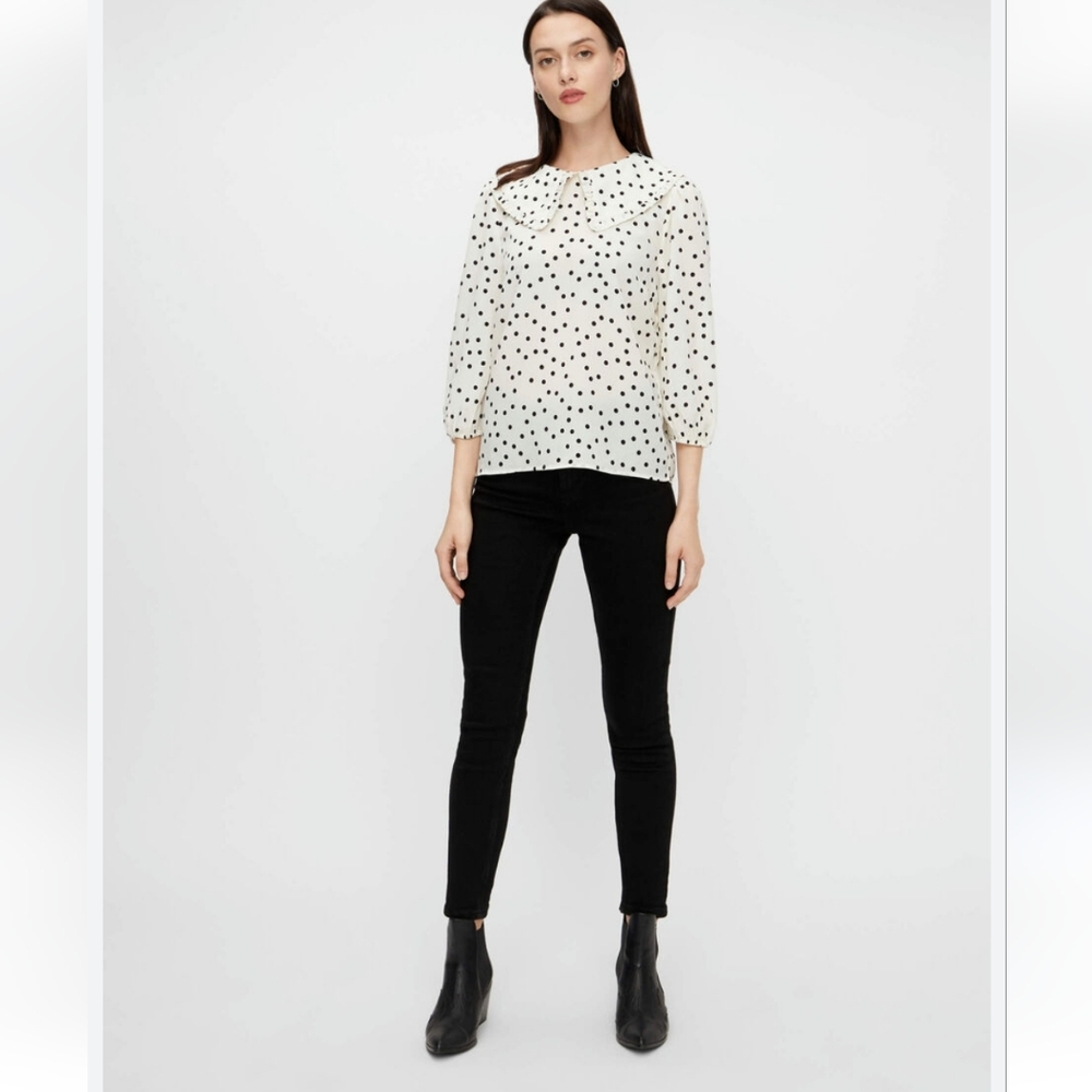MAISON Polka-dot Blouse